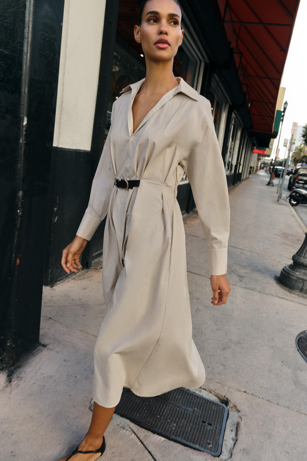 MIDI DRESS WITH BELT - Zara фото 15