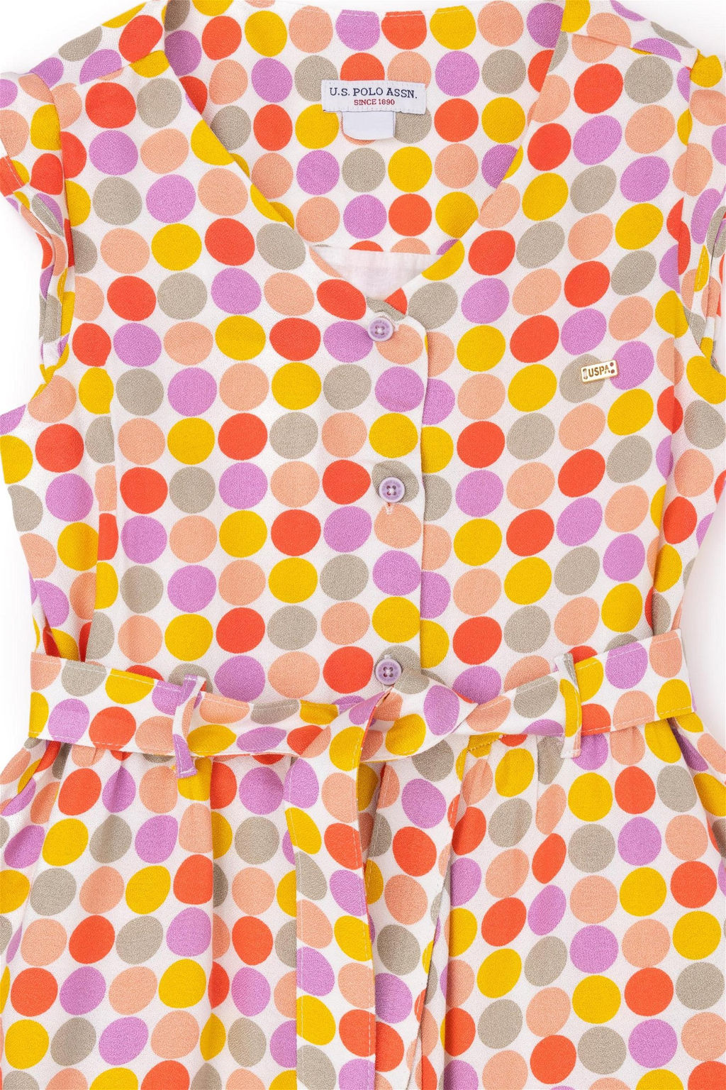 КРАСНОЕ тканое платье для девочки - U.s. polo assn фото 3