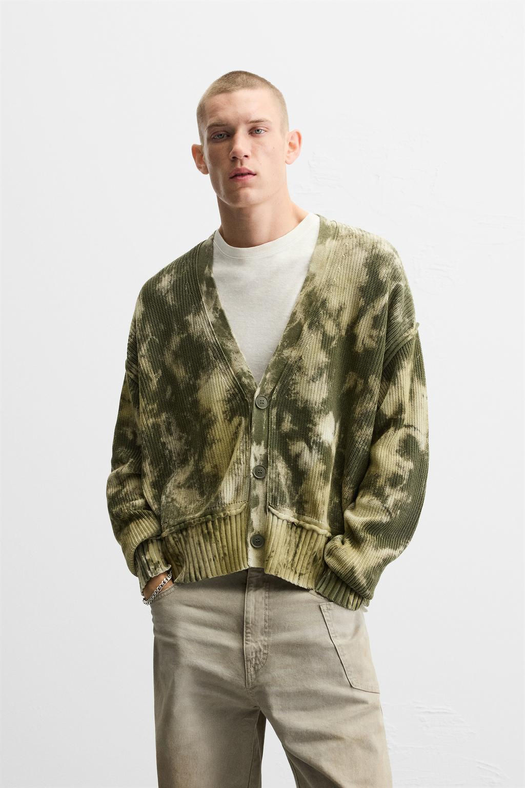 TIE-DYE PRINT CARDIGAN - Zara фото 2