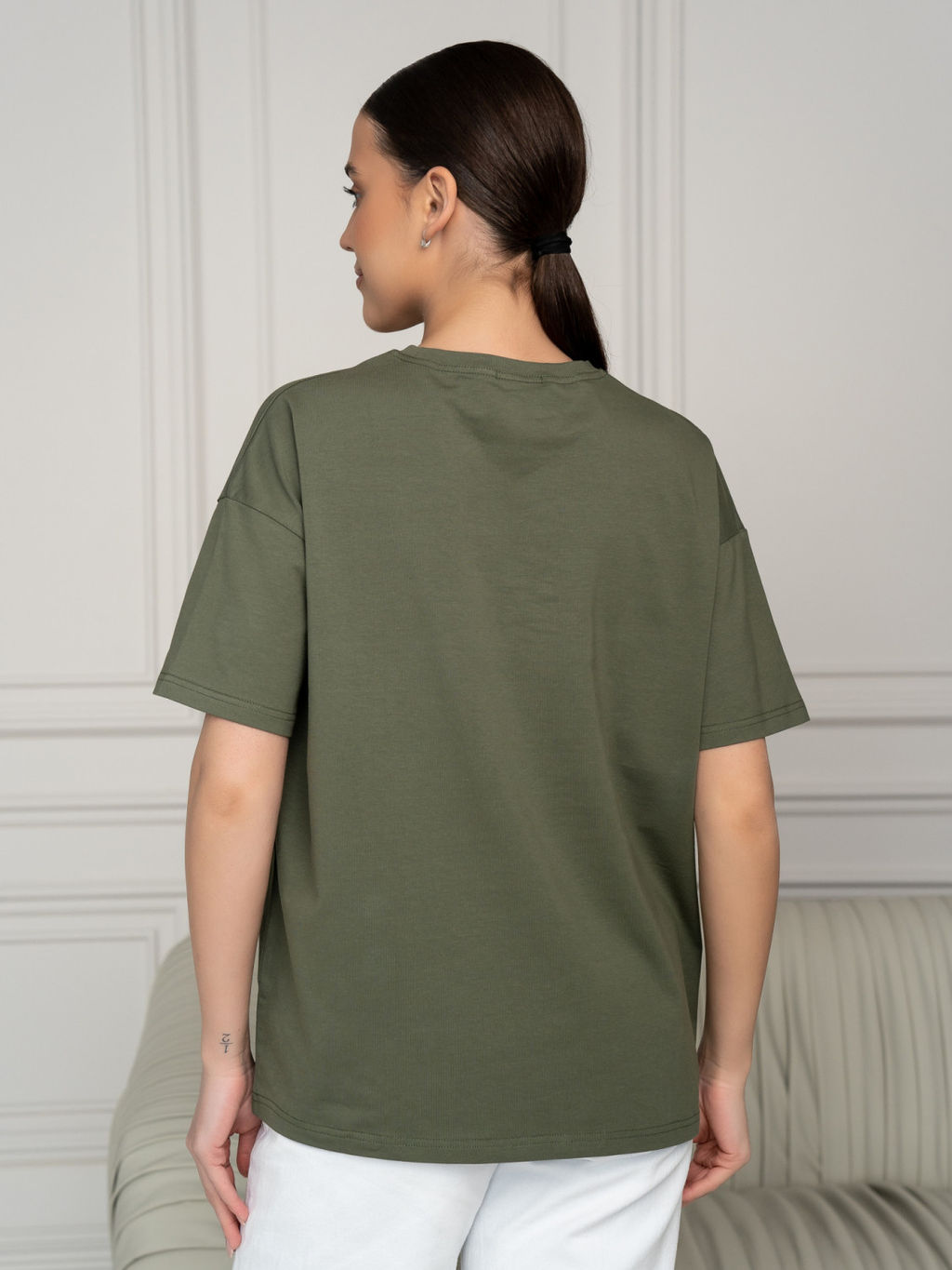 Футболка унисекс Оверсайз, цв. Хаки