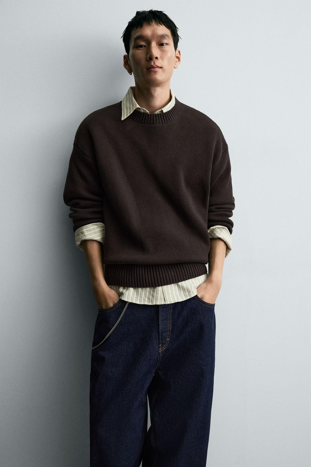 COTTON TEXTURE SWEATER - Zara фото 6