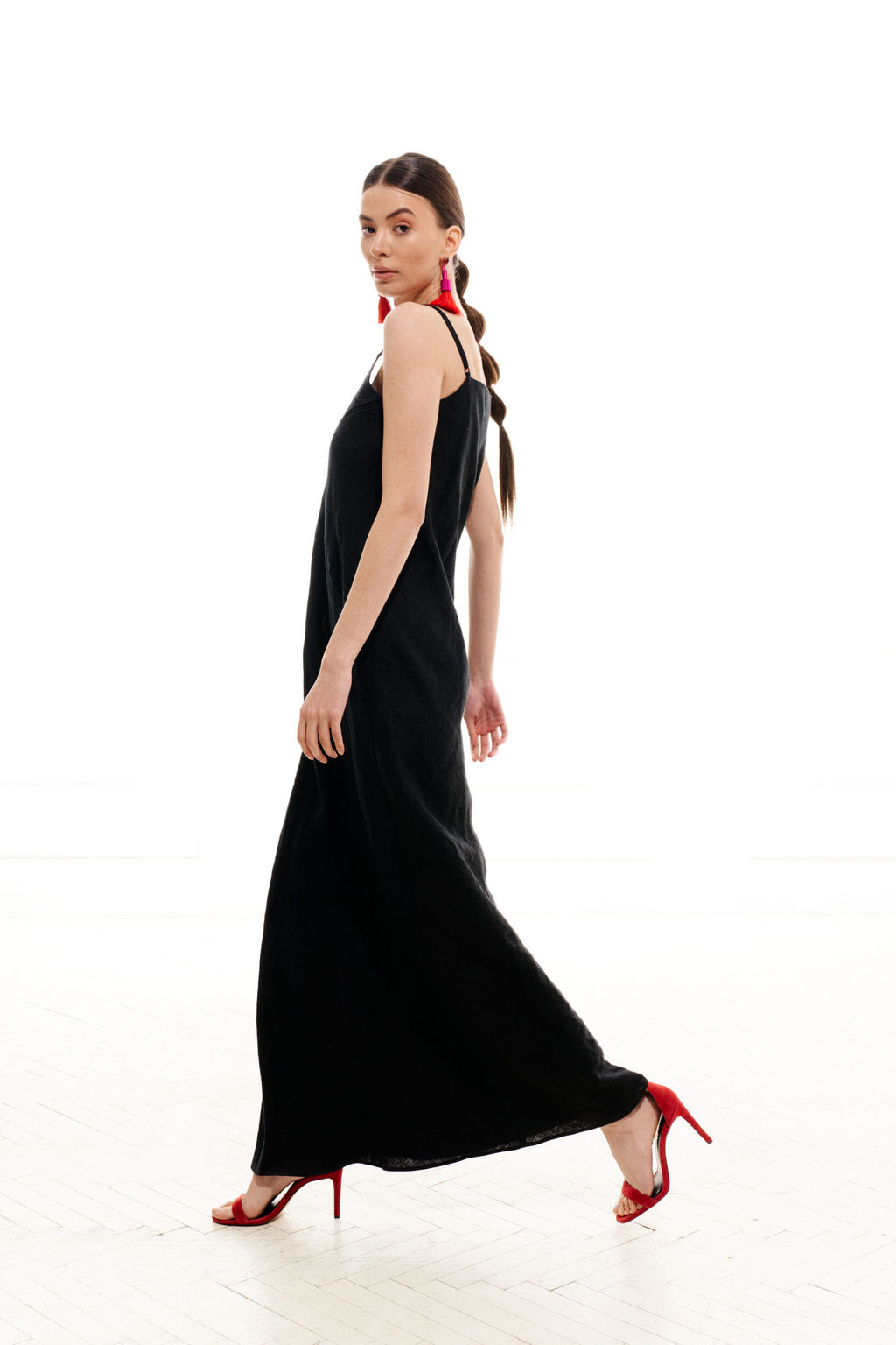 Платье - комбинация 1022 (Лен - 100%) - Elletto фото 14