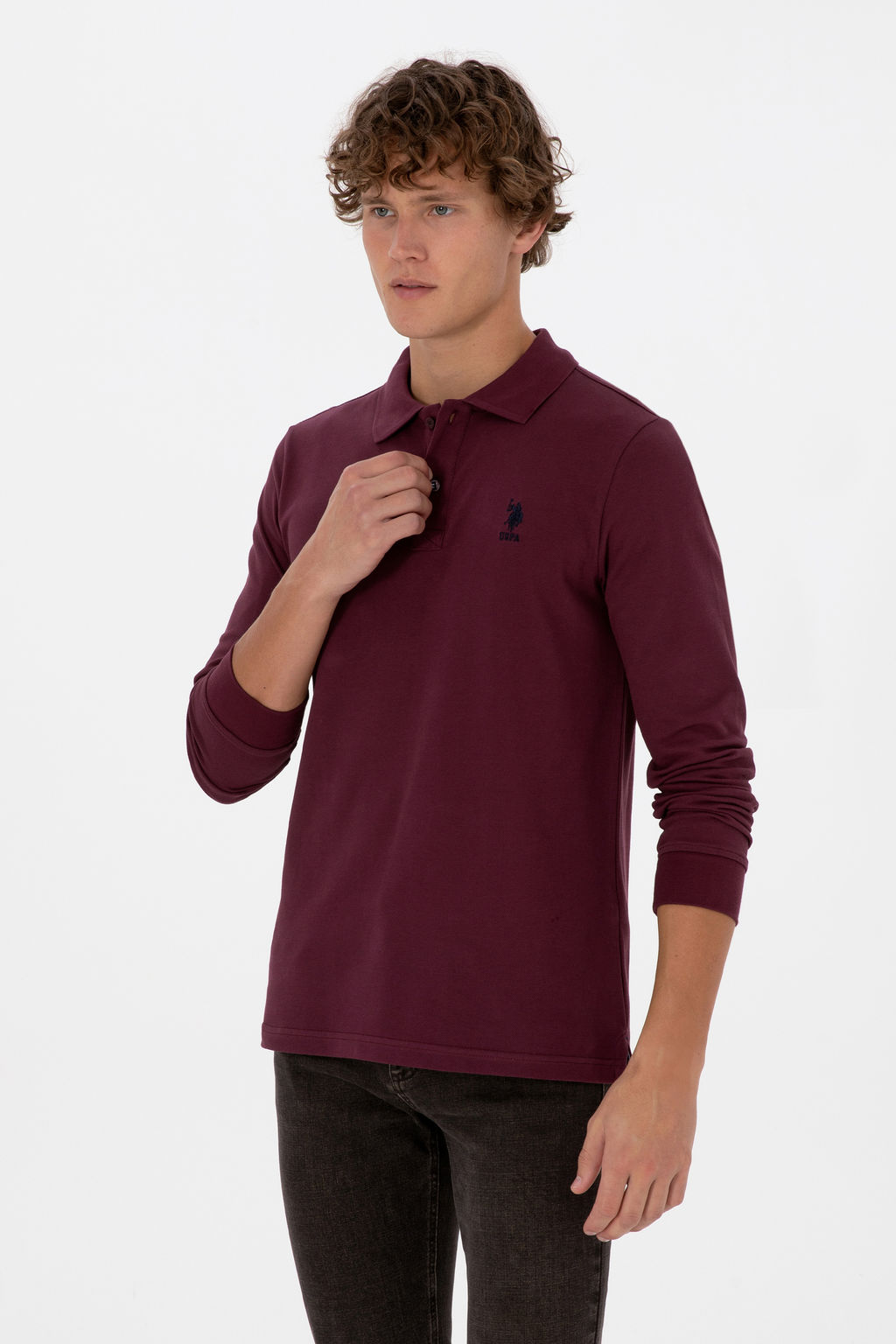 Erkek Bordo Basic Sweatshirt Sepette S_rpriz _ndirim - U.s. polo assn фото 17