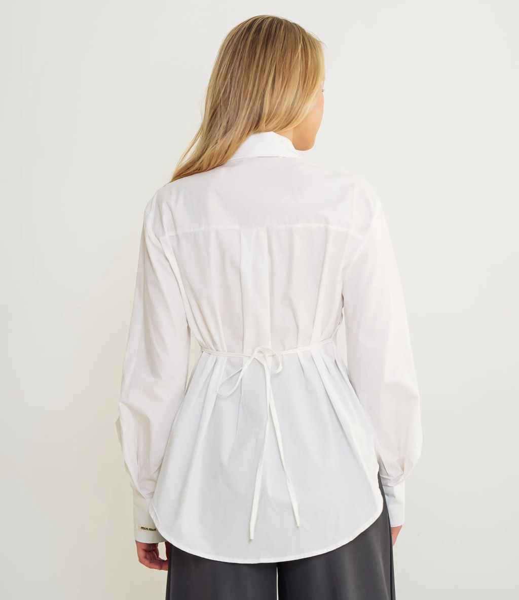 Рубашка #КТ3696, белый - Dommod фото 3