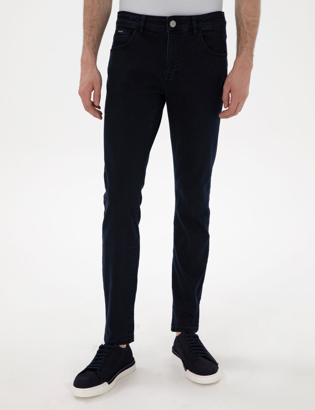 Lacivert Slim Fit Jean Pantolon