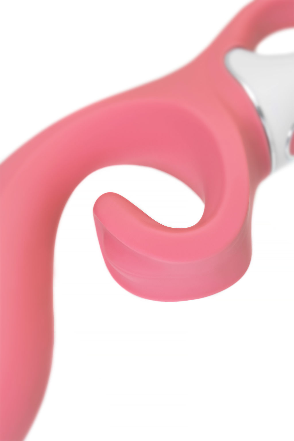 Нереалистичный вибратор Satisfyer Hug me, силикон, розовый  фото 12