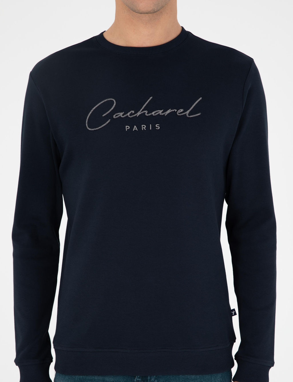 Темно-синий свитшот стандартного кроя - Cacharel фото 6