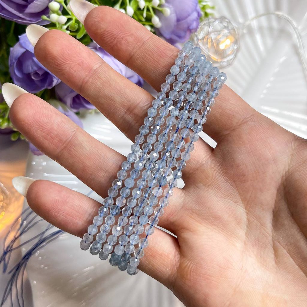 Бусины для украшений из Аквамарина огранка