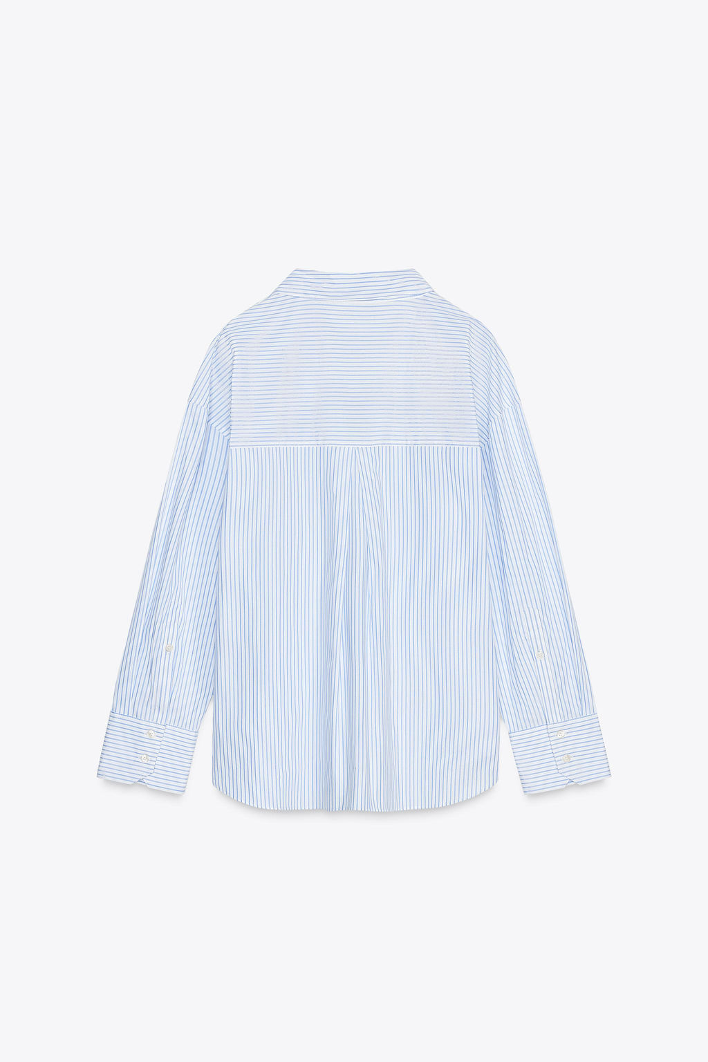 STRIPED POPLIN SHIRT WITH METALLIC THREAD - Zara фото 13