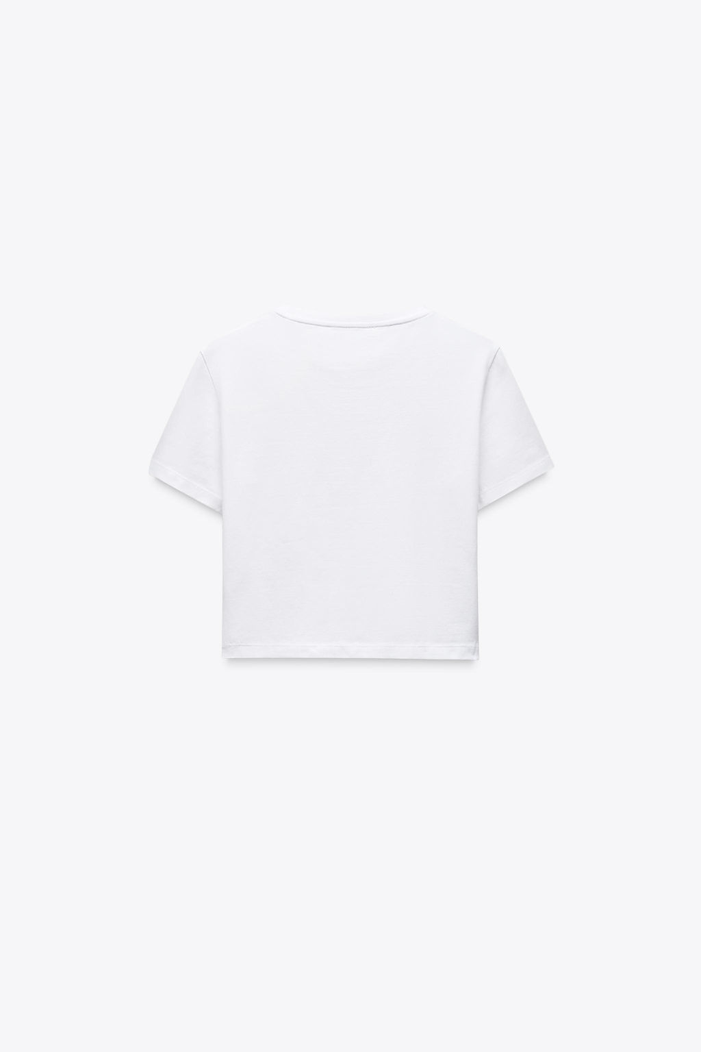 CROPPED STRETCH T-SHIRT - Zara фото 47