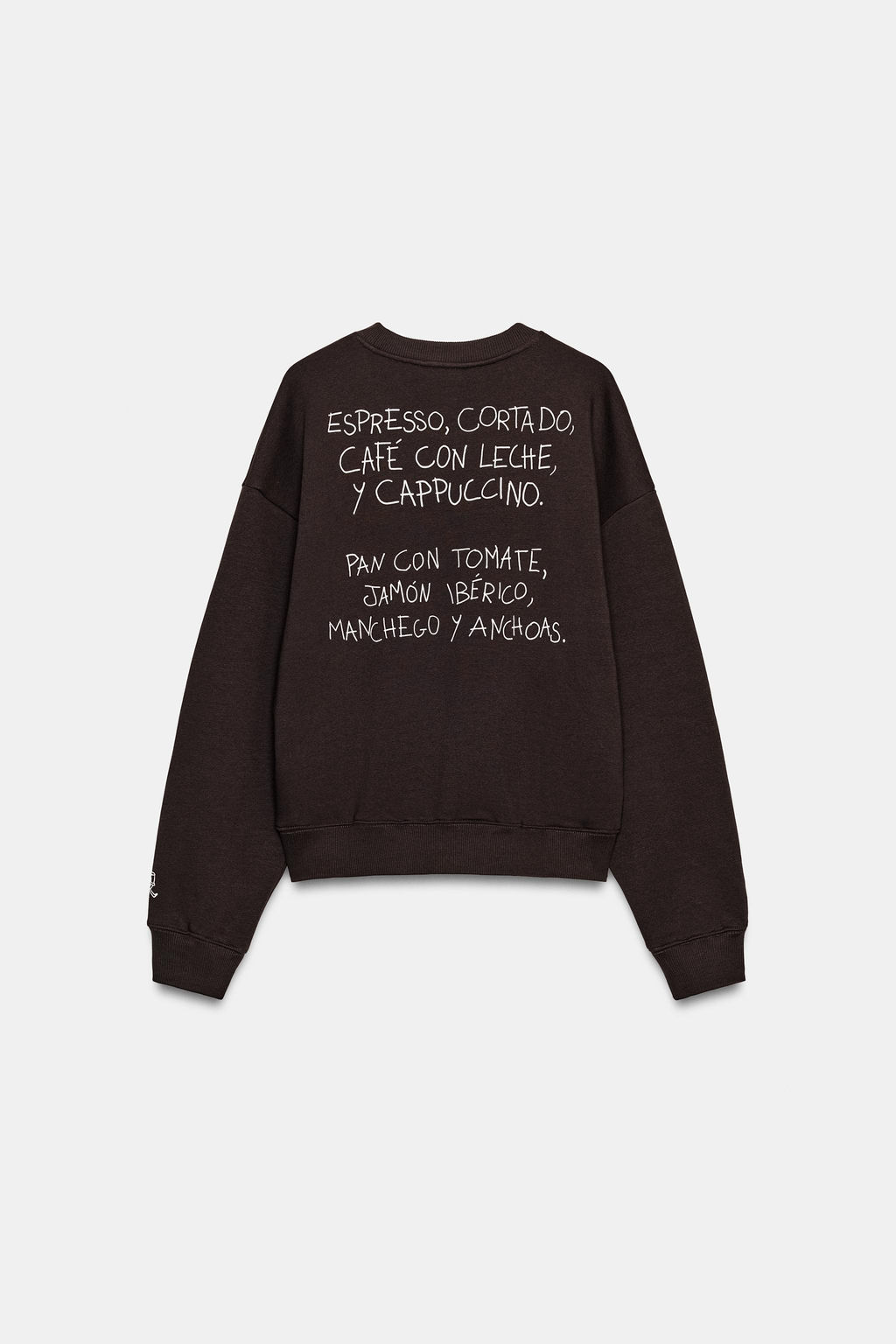 SUDADERA ESTAMPADO CORTADO / Marr?n - Zara фото 4