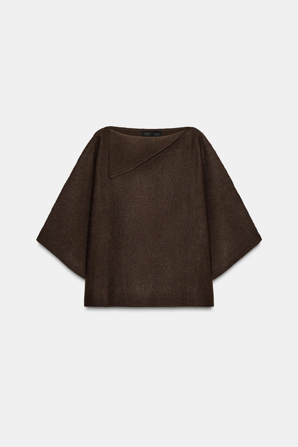 JERSEY PUNTO CUELLO SOLAPA / Marr?n - Zara фото 6