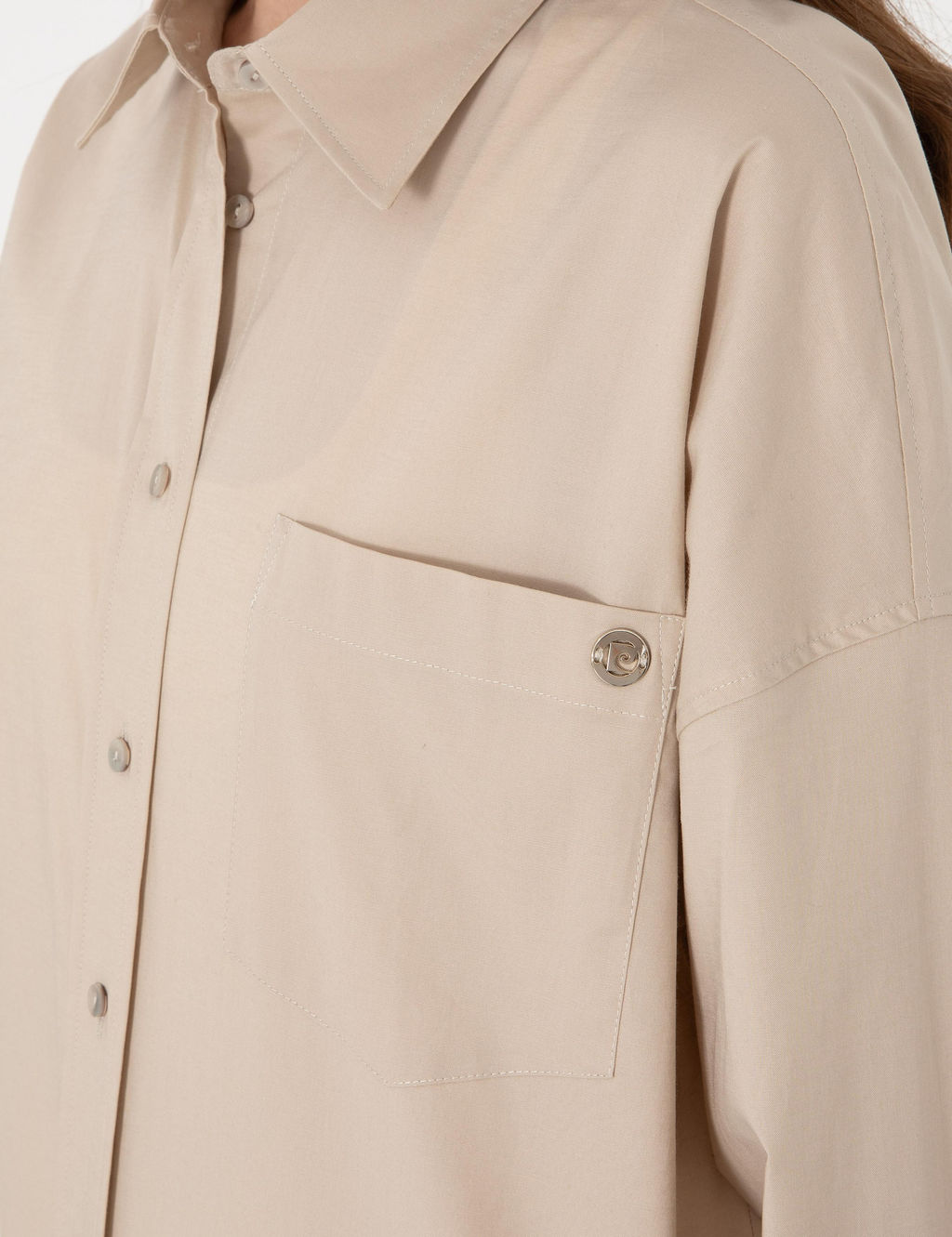Kum Oversize Uzun Kollu G_mlek - Pierre cardin фото 7