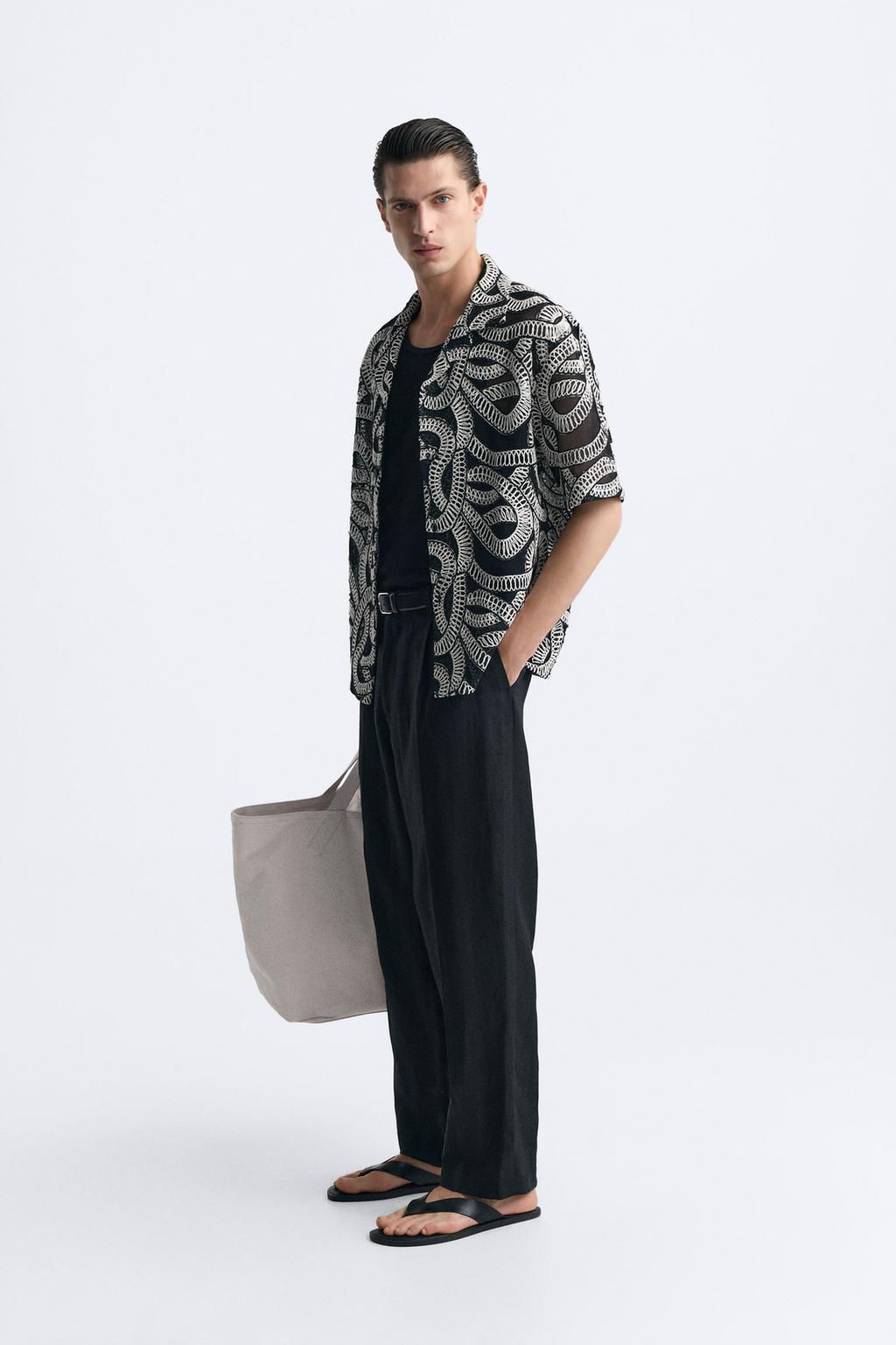 KONTRAST JACQUARD GOMLEK - Zara фото 4