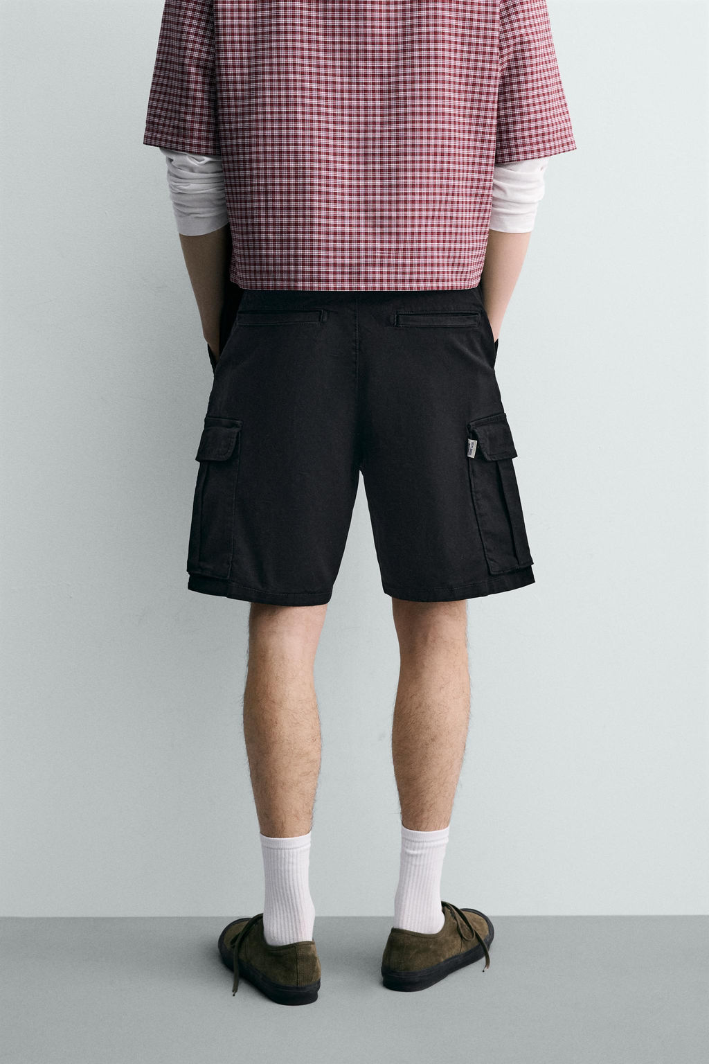 BERMUDA CARGO RELAXED FIT LAVADO / Negro - Zara фото 3