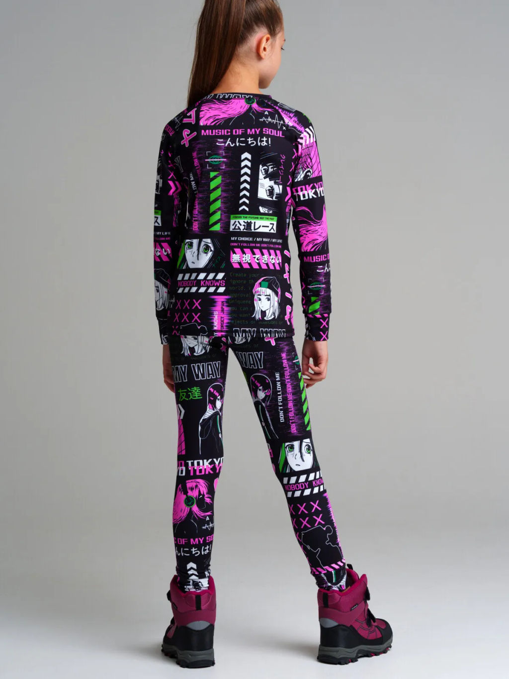 32321469 Термокомплект трикотажный для девочек: брюки, толстовка для эпизодического использования - Playtoday фото 4