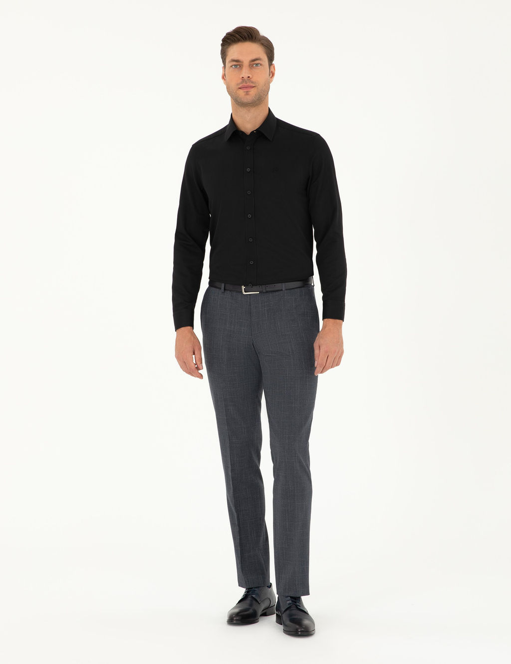 Рубашка Pierre Cardin Slim Fit черная