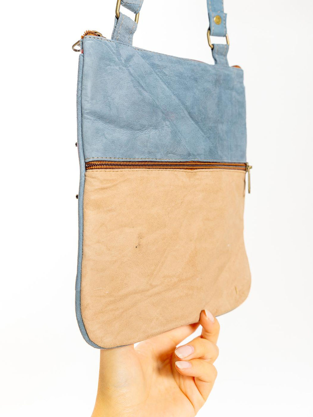 Сумка замшевая в ассортименте через плечо1107/60 - Ганг фото 3