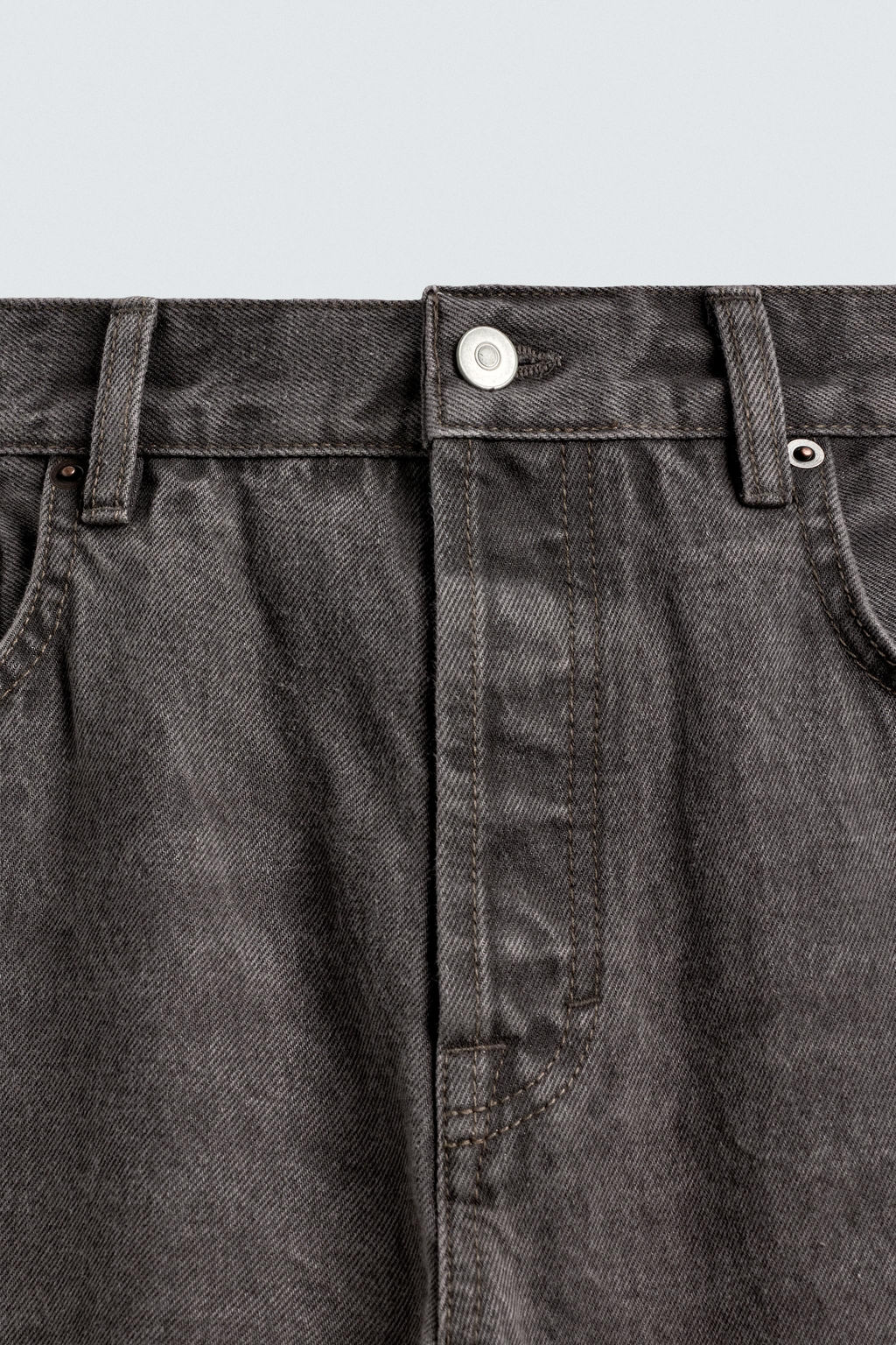 WASHED STRAIGHT FIT JEANS