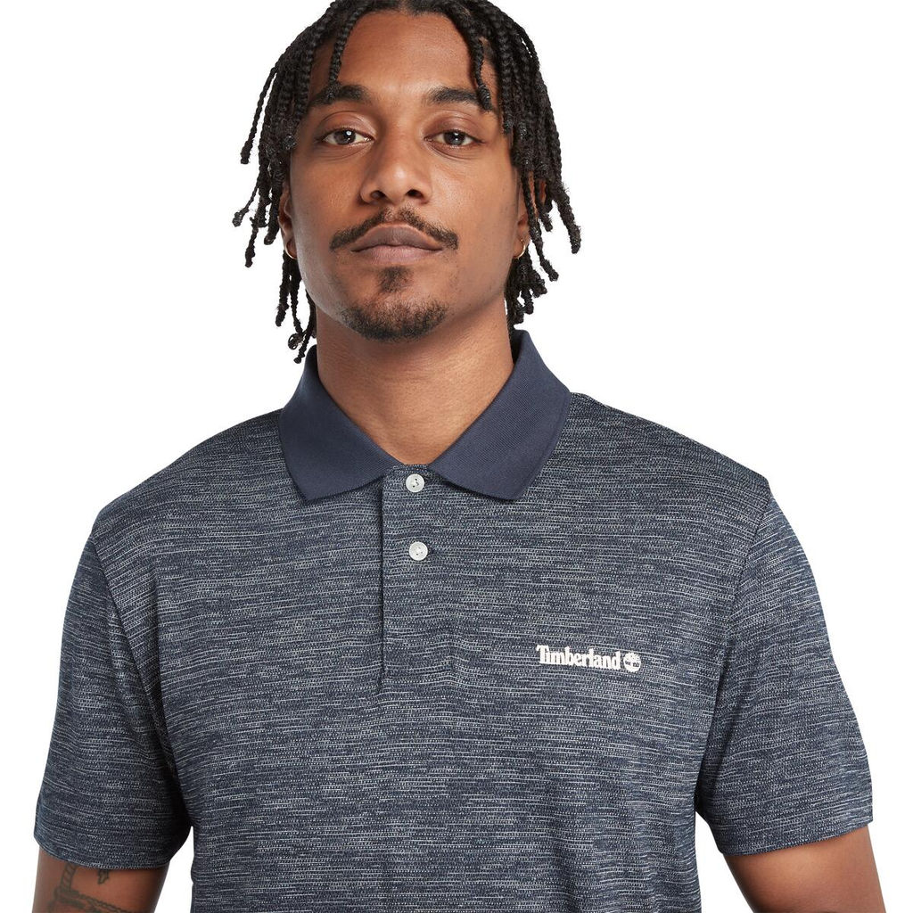 Поло Timberland Polo Active Wicking темно-синяя  фото 4