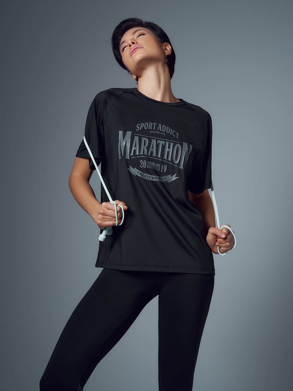 Футболка свободного силуэта MARATHON - NEVERLATE фото 4