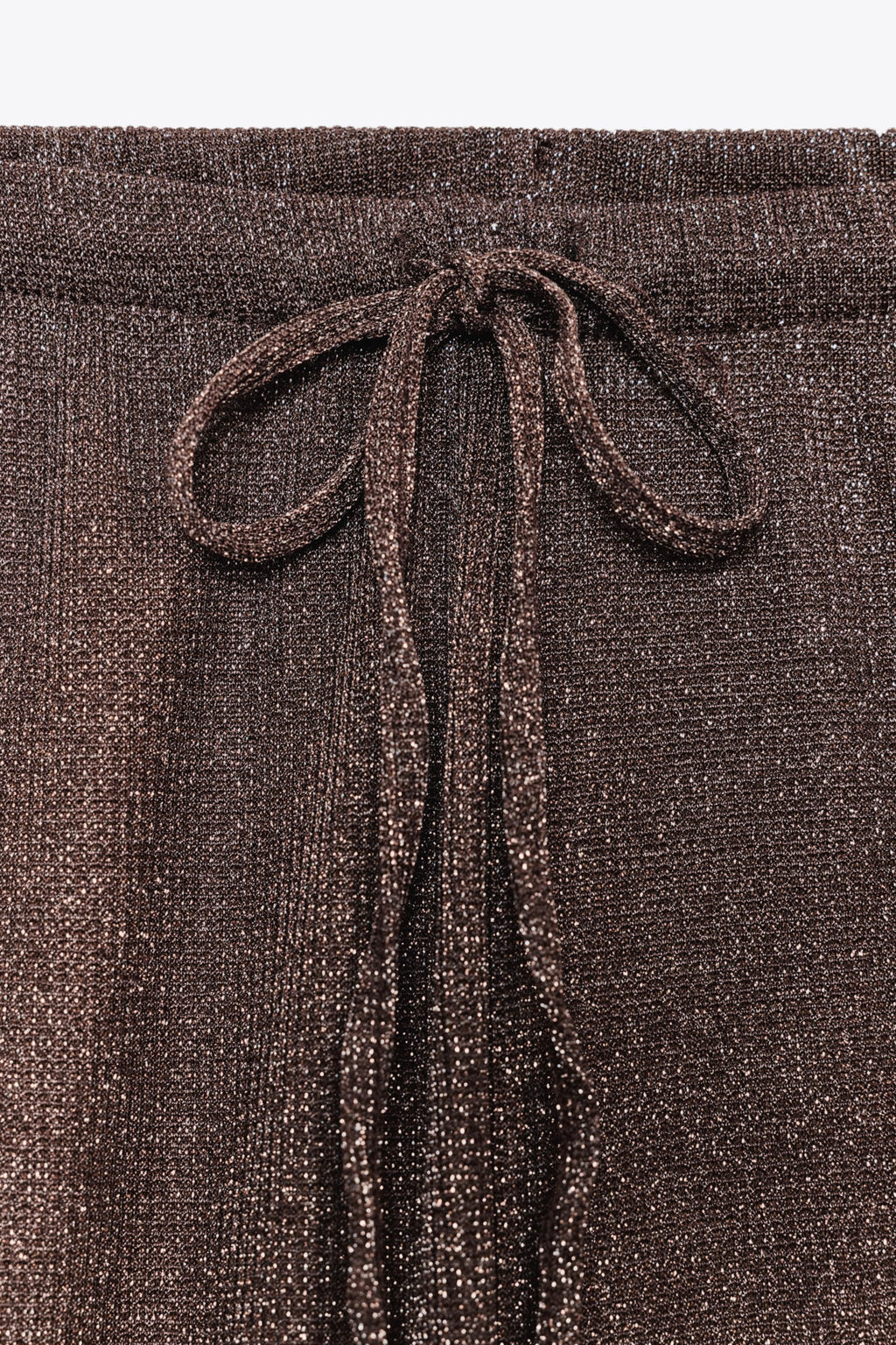 METALLIC THREAD PALAZZO TROUSERS - Zara фото 16