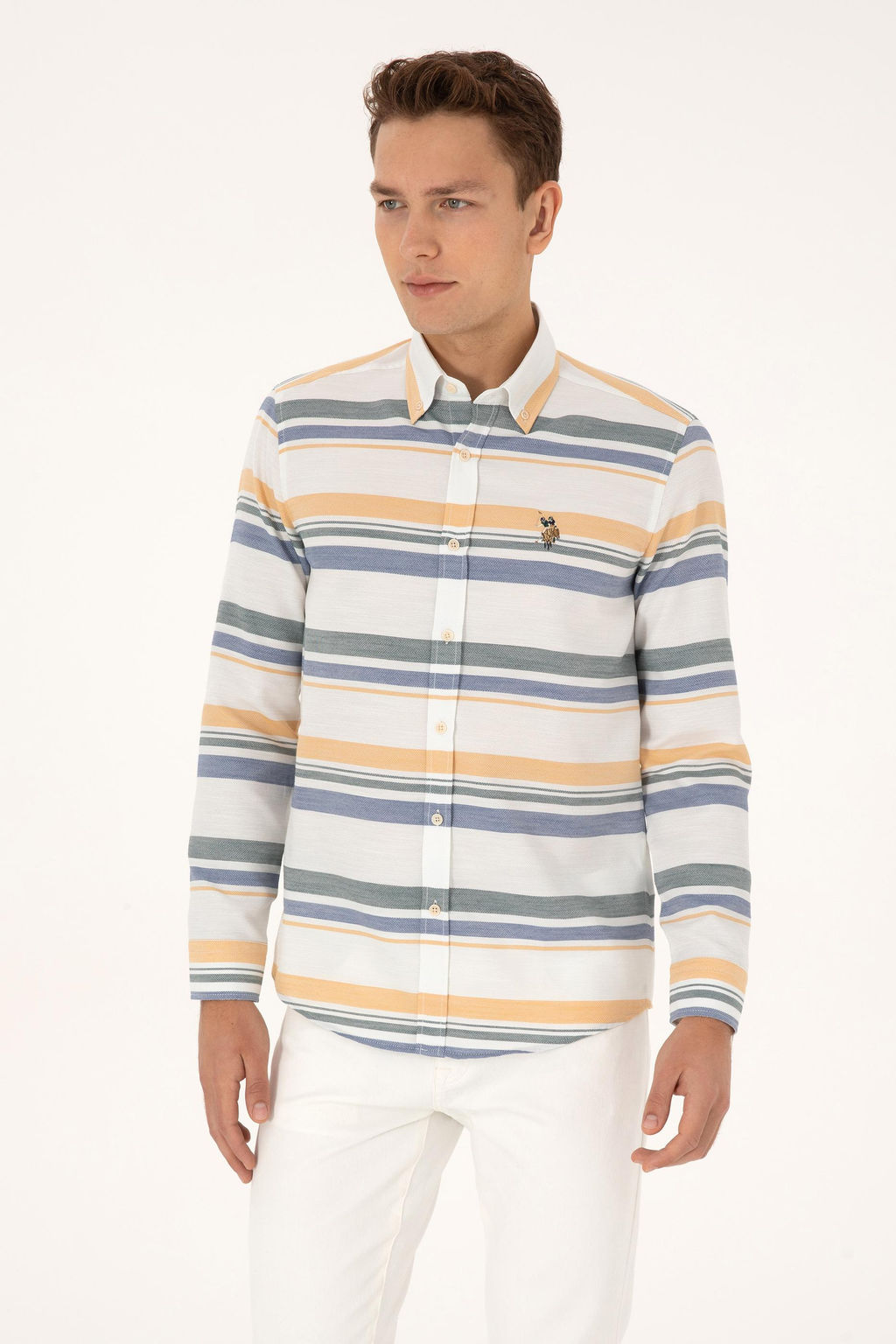 Erkek Krem Uzun Kollu G_mlek - U.s. polo assn фото 3