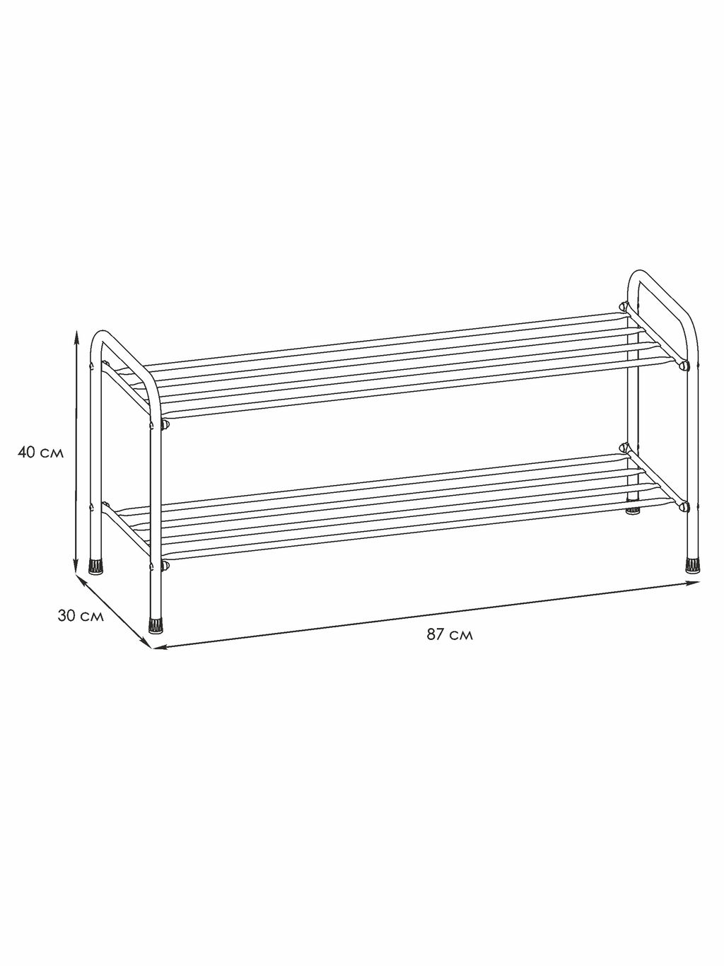 Полка для обуви "Альфа 32" , арт. ПДОА32