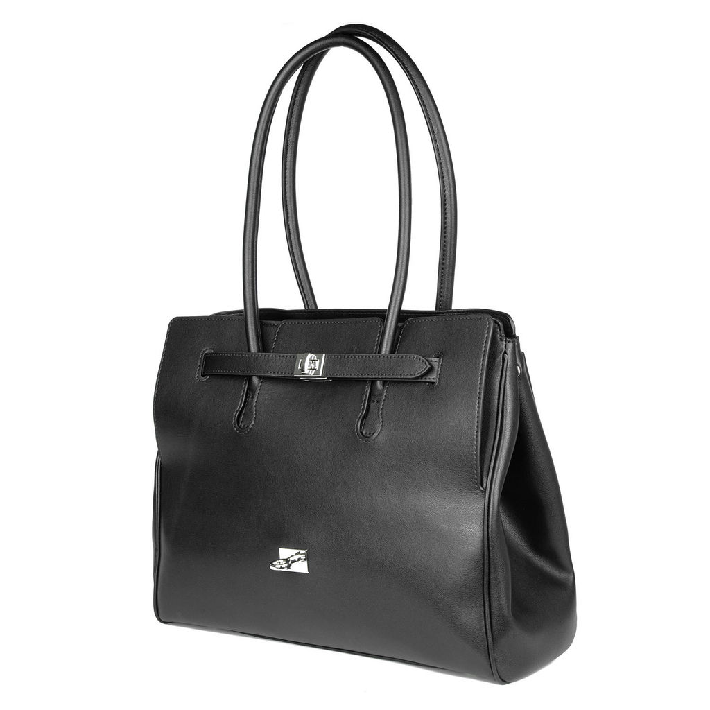 0037 black, Женская кожаная сумка, Barcelo Biagi