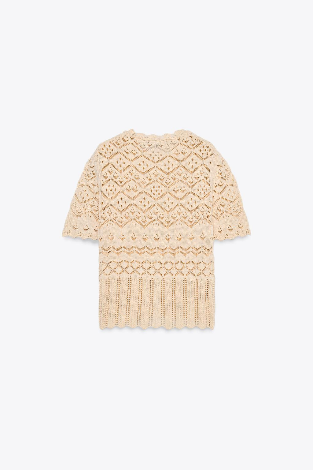 POINTELLE KNIT CARDIGAN - Zara фото 6