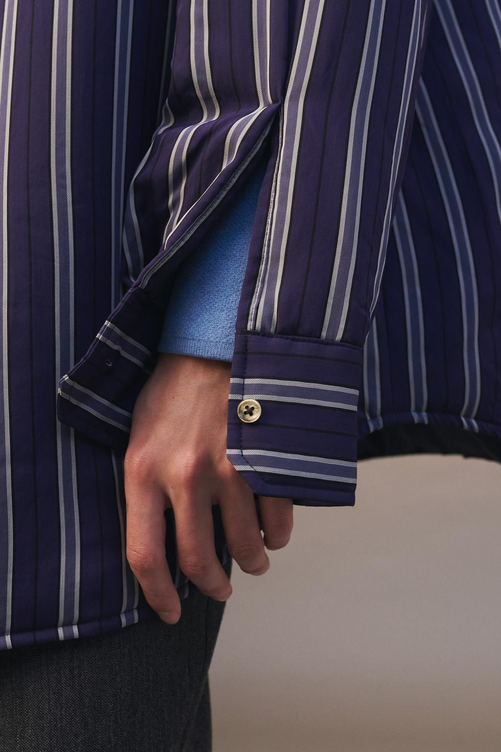 LIMITED EDITION STRIPED OVERSIZE OVERSHIRT - Zara фото 6