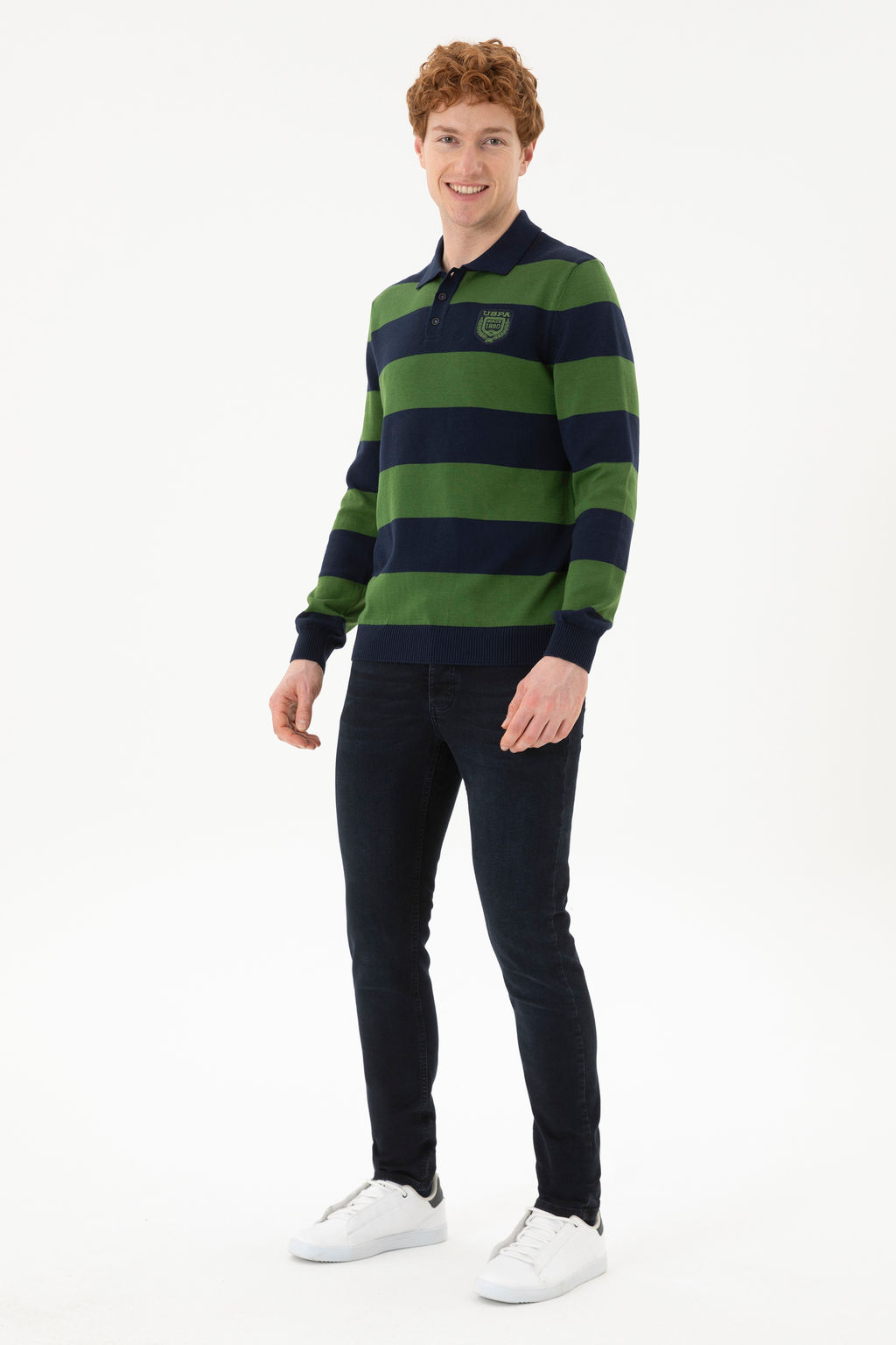 Мужской зеленый свитер - U.s. polo assn фото 18