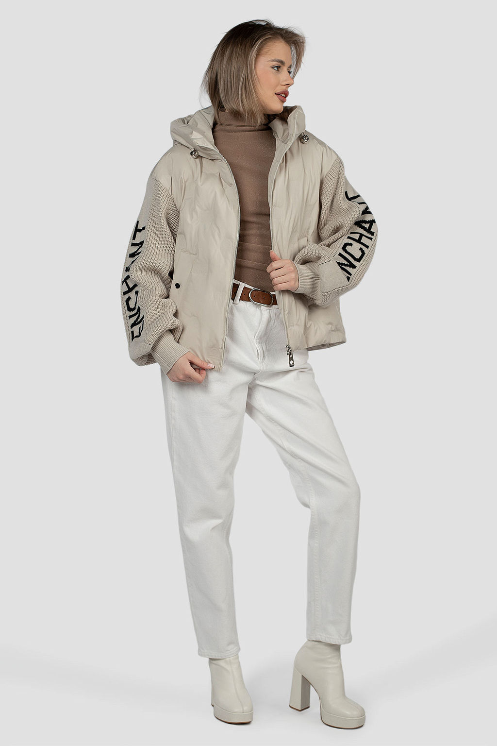 04-2996 Куртка женская демисезонная (Холлофайбер 100)