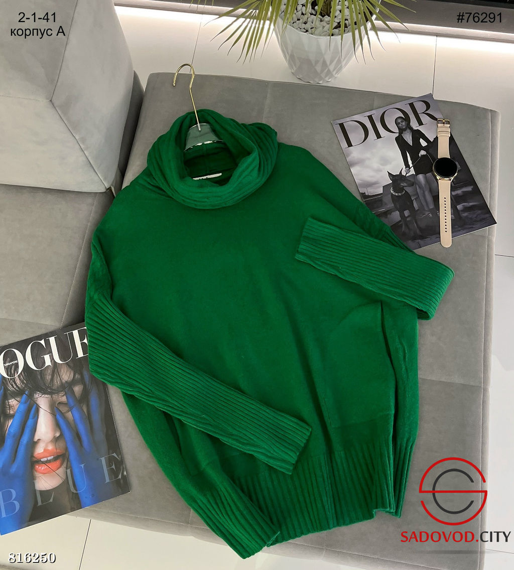 Женский тёплый свитер с горлом - Bruno фото 5