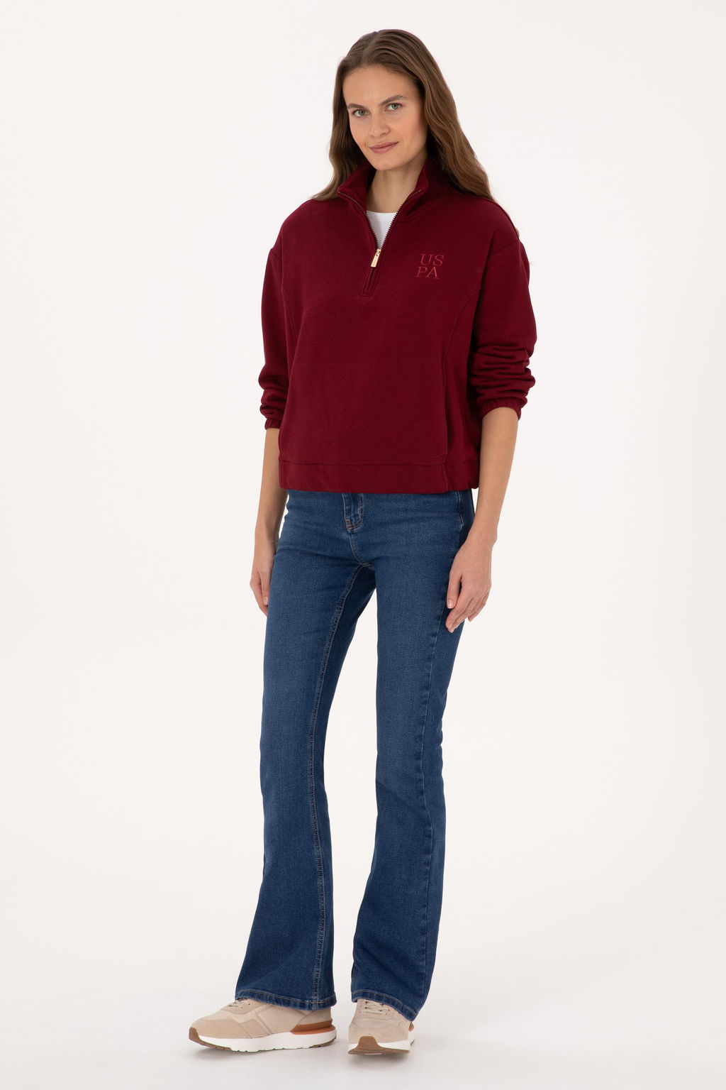 Kad_n Bordo Sweatshirt - U.s. polo assn фото 4