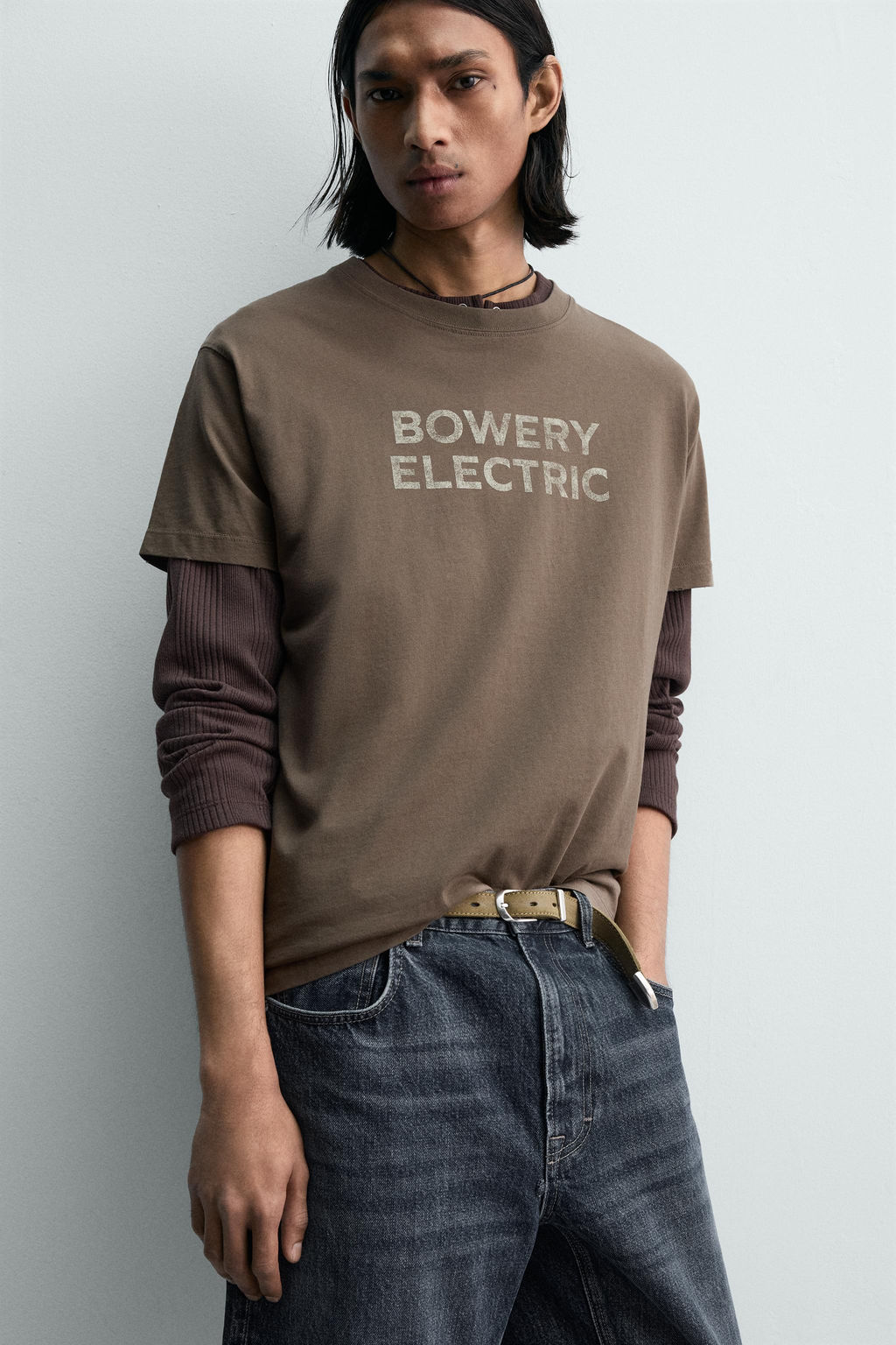 FADED TEXT BOXY FIT T-SHIRT - Zara фото 14
