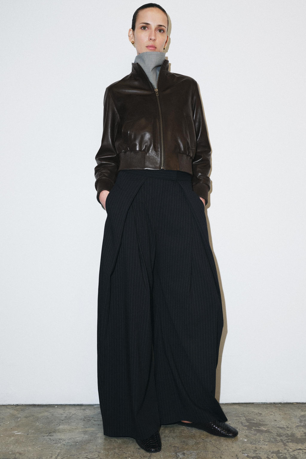 ZW COLLECTION WIDE-LEG TROUSERS - Zara фото 9