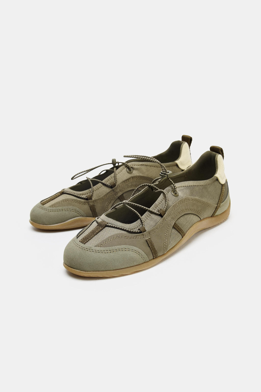 ELASTICATED SPORTY BALLERINAS - Zara фото 4