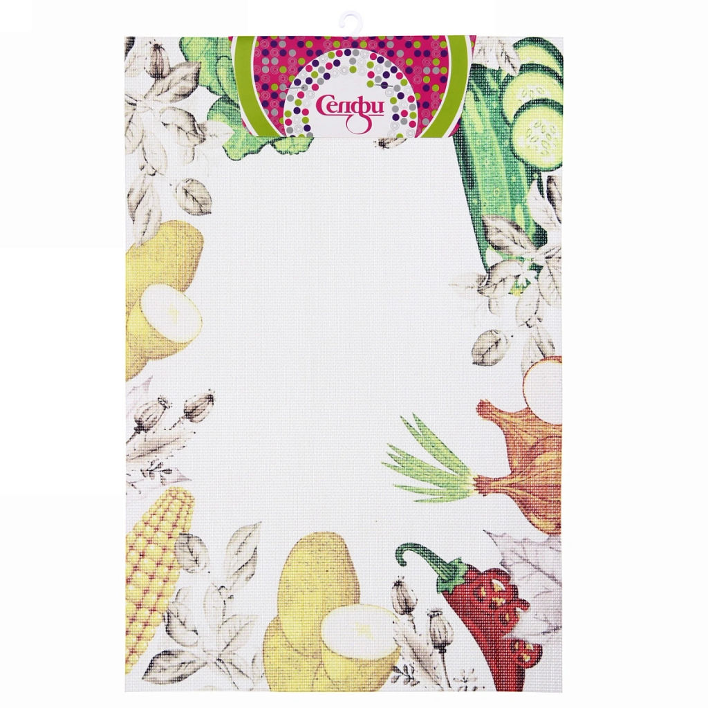 Цена за 3 шт. Салфетка на стол 45*30см плетеная "Овощи"