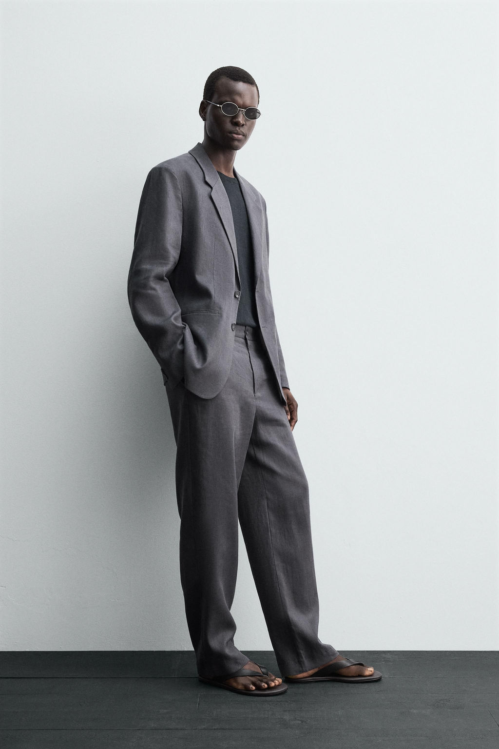 100% LINEN SUIT BLAZER - Zara фото 4