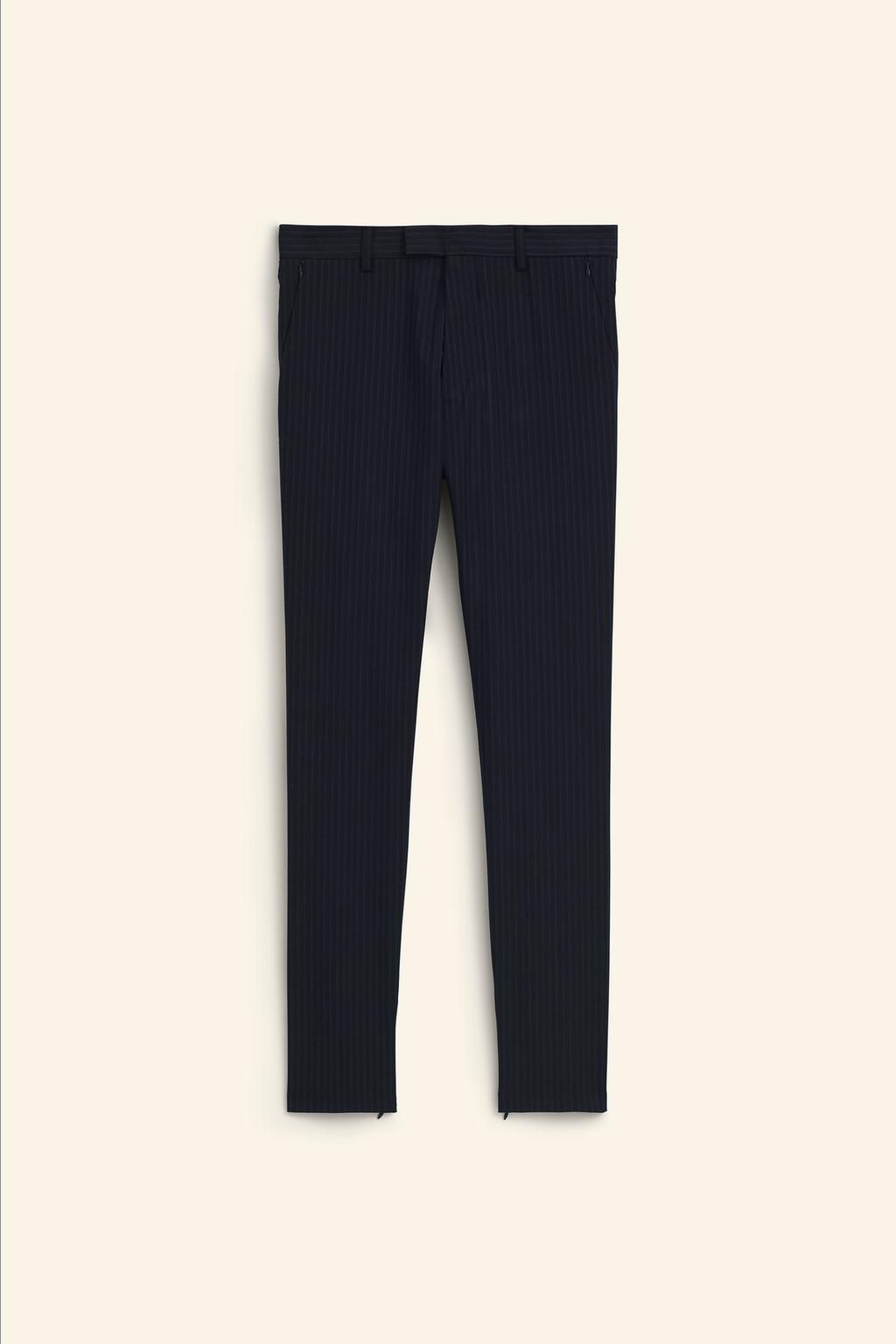LIMITED EDITION PINSTRIPE SKINNY TROUSERS - Zara фото 7