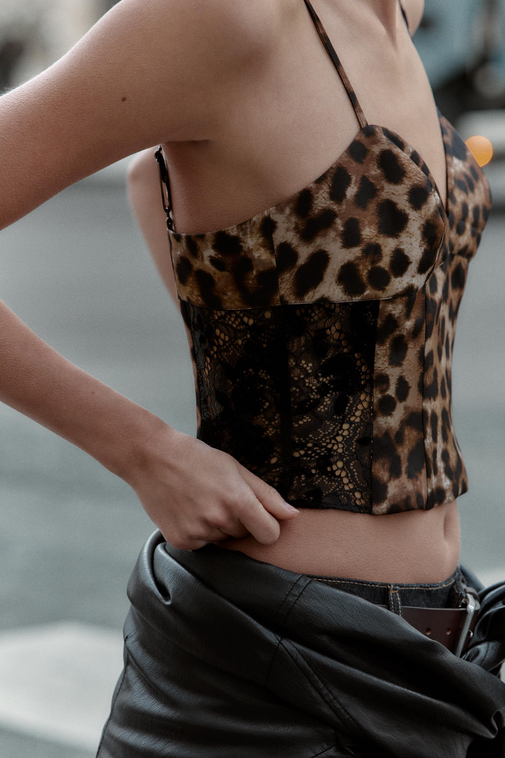 ANIMAL PRINT LACE TOP - Zara фото 4