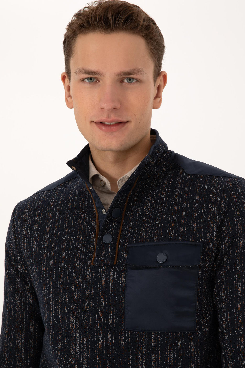 Erkek Regular Fit Bisiklet Yaka Lacivert Sweatshirt - U.s. polo assn фото 2