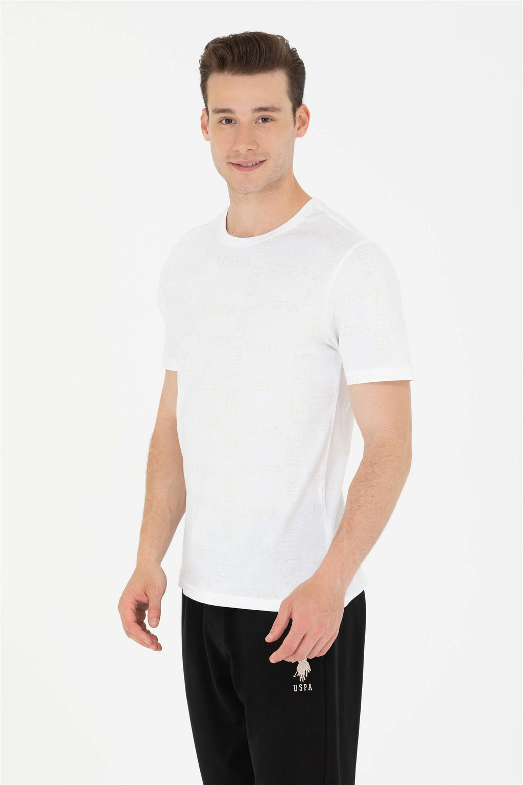 U. S. Polo Assn Мужская белая футболка с круглым вырезом - U.s. polo assn фото 10