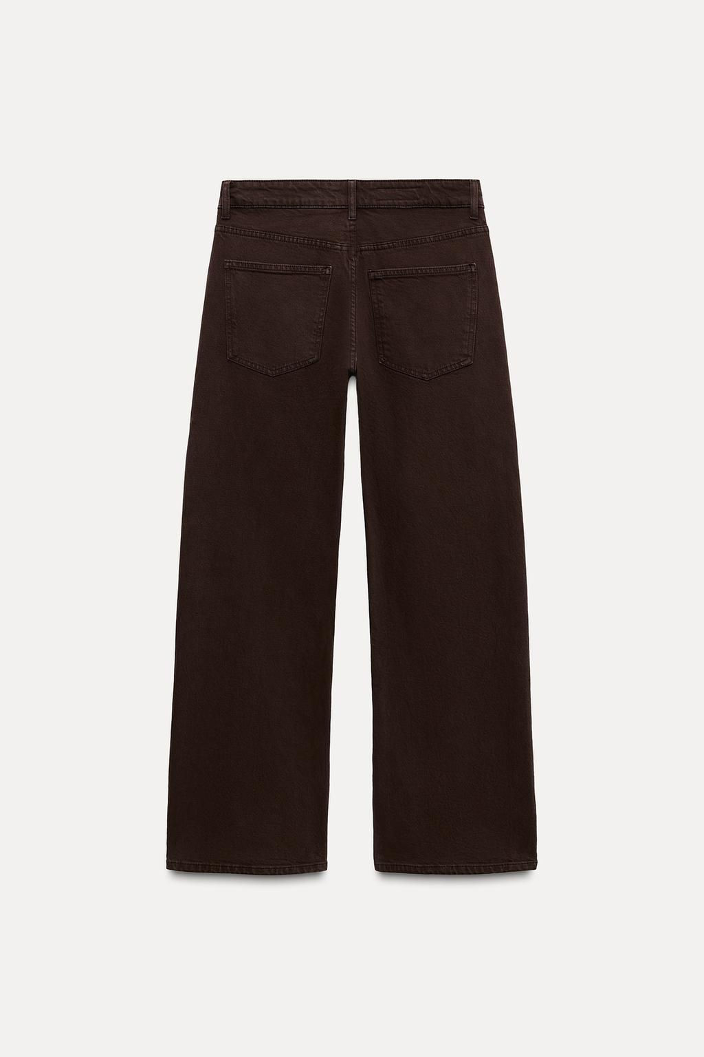 TRF BALLOON CURVED LEG MID-WAIST JEANS - Zara фото 3