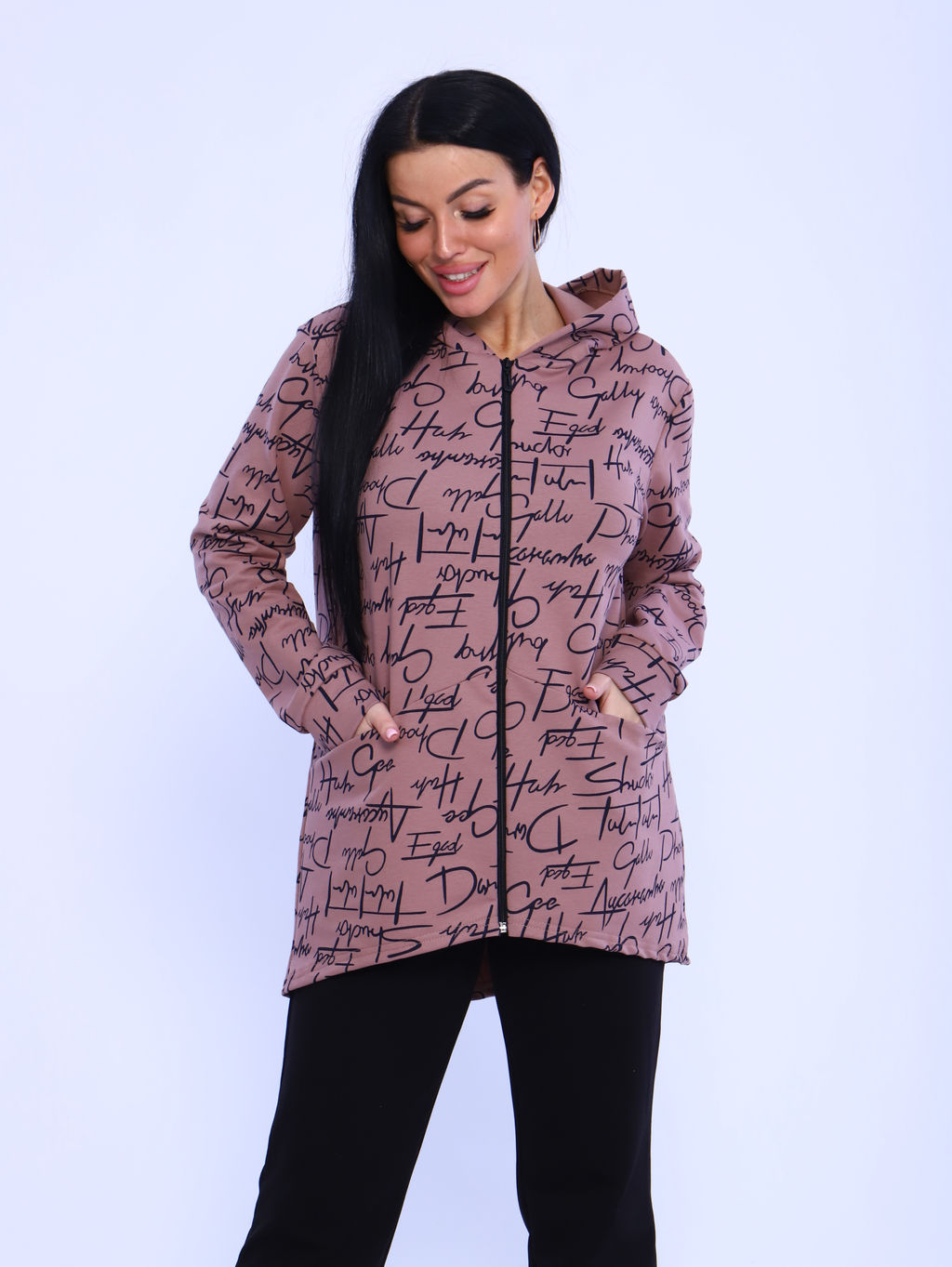 М410 Костюм на молнии Регина (коричневый) - Иванушка-трикотаж фото 9