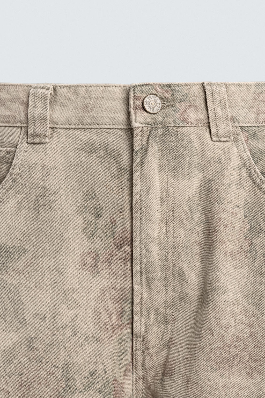 ABSTRACT PRINTED BALLOON FIT TROUSERS - Zara фото 3