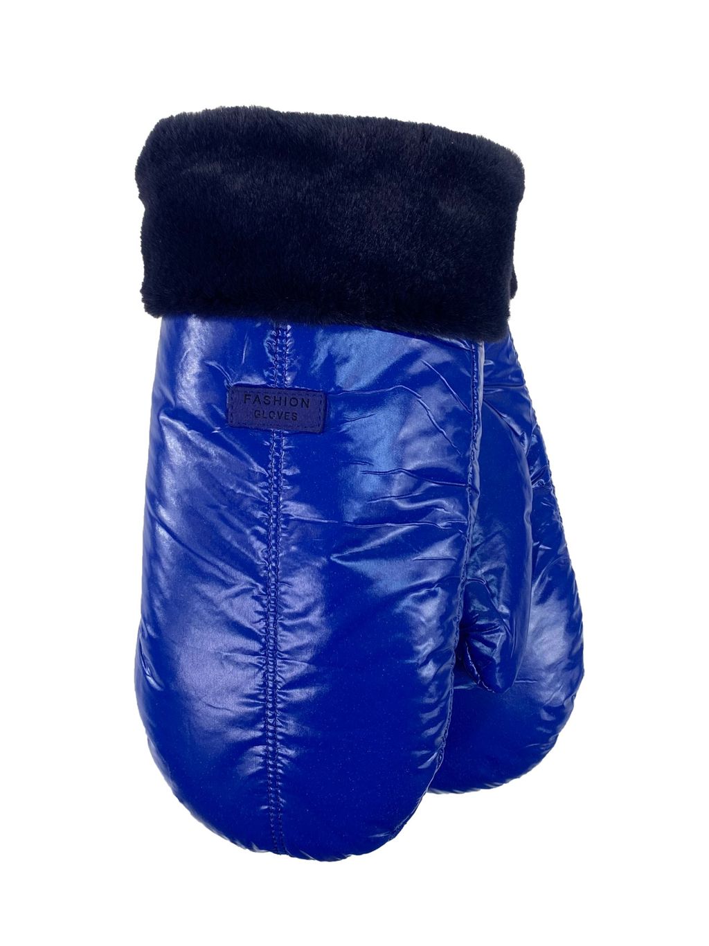 Зимние женские варежки с подкладом из искусственного меха, цвет шоколад - Greta фото 12