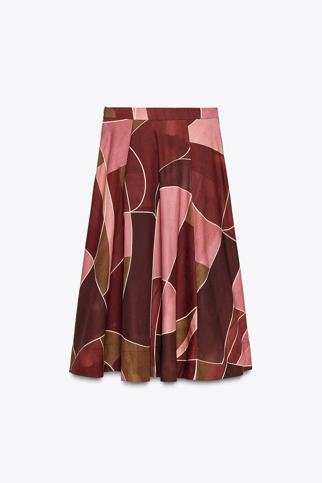 ZW COLLECTION PRINTED MIDI SKIRT - Zara фото 7