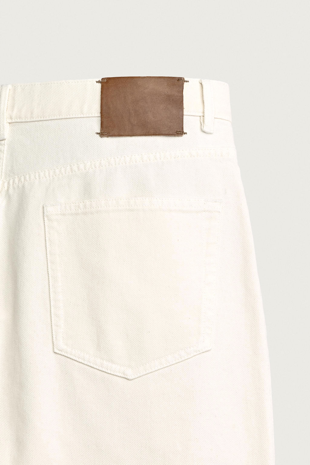 JEANS STRAIGHT RELAXED FIT ALGOD?N - C??AMO / Crudo - Zara фото 8